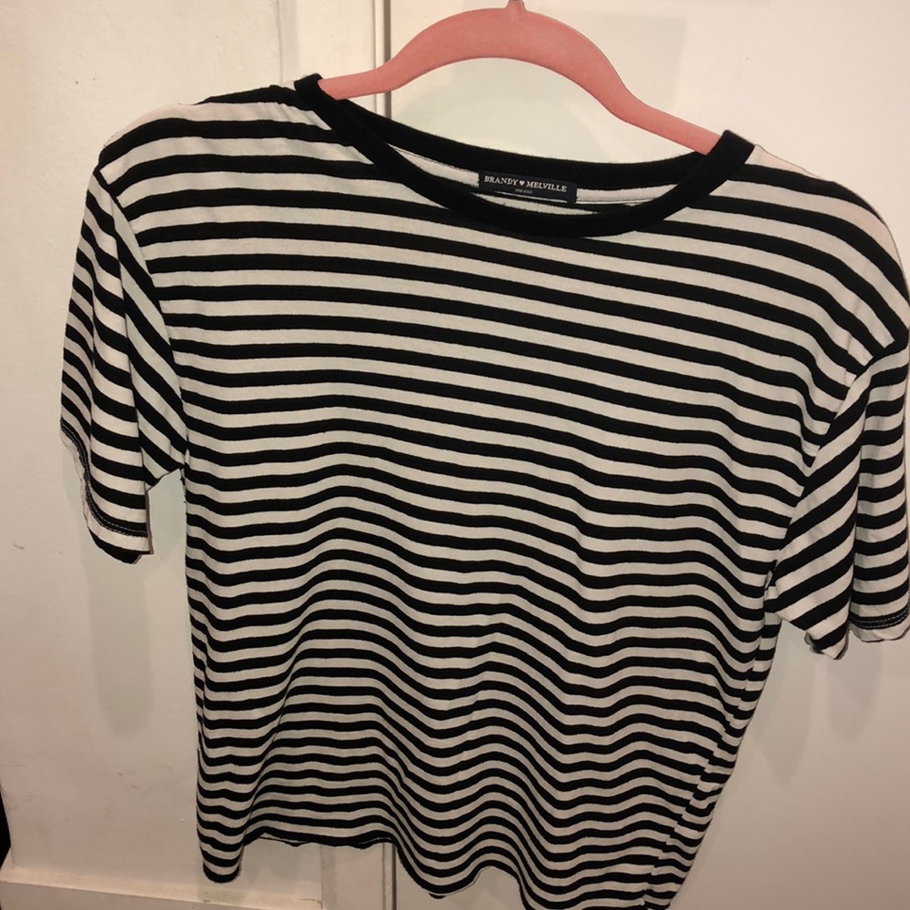 Black and White striped Brandy shirt